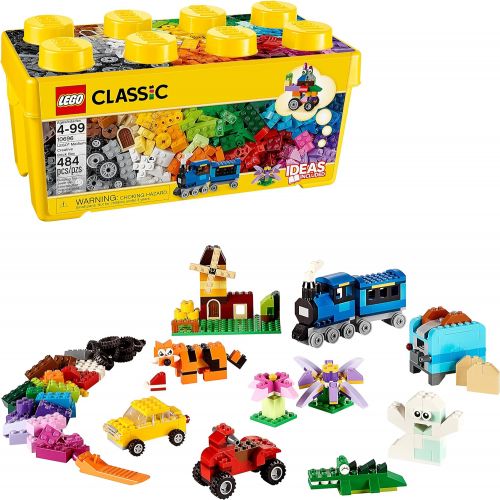  LEGO Classic Medium Creative Brick Box 10696 Building Toys for Creative Play; Kids Creative Kit (484 Pieces)