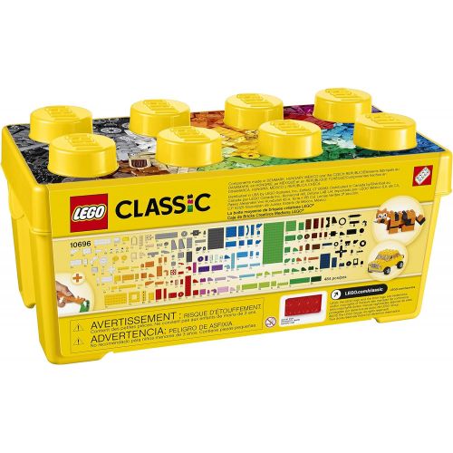  LEGO Classic Medium Creative Brick Box 10696 Building Toys for Creative Play; Kids Creative Kit (484 Pieces)