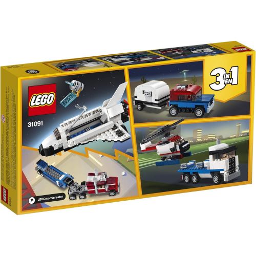  LEGO Creator 3in1 Shuttle Transporter 31091 Building Kit (341 Pieces)