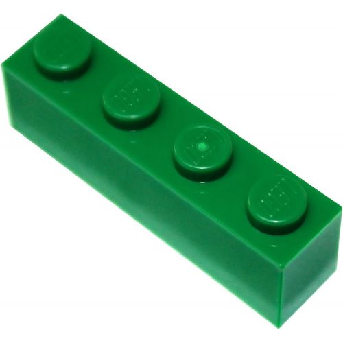  LEGO Parts and Pieces: Green 1x4 Brick x200