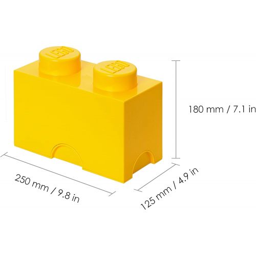  LEGO Storage Brick 2 Yellow