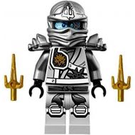 LEGO Ninjago Minifigure - Zane Titanium Ninja with Gold Sai Weapons (70748)