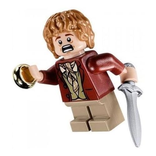  Lego Lord of The Rings Minifigure - Bilbo Baggins with Sword Sting and Ring