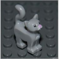 Lego Harry Potter x1 Light Gray Cat City Kitten Animal Girl Boy Minifigure NEW