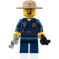 LEGO City Mountain Police Minifigure - Police Chief (with Handcuffs and Radio) 60174