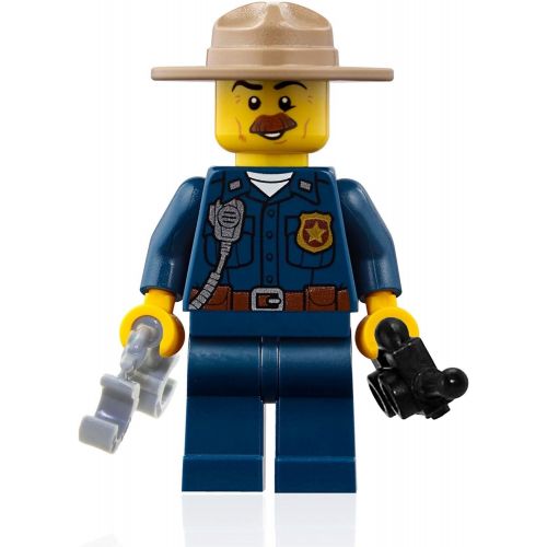  LEGO City Mountain Police Minifigure - Police Chief (with Handcuffs and Radio) 60174