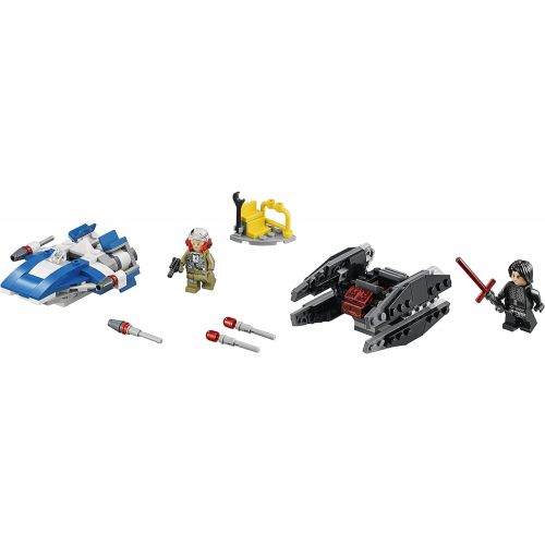  LEGO Star Wars A-Wing Toy vs Tie Silencer Microfighters Building Set