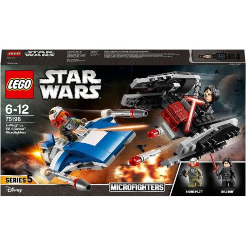  LEGO Star Wars A-Wing Toy vs Tie Silencer Microfighters Building Set