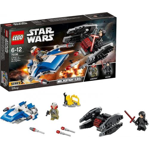  LEGO Star Wars A-Wing Toy vs Tie Silencer Microfighters Building Set