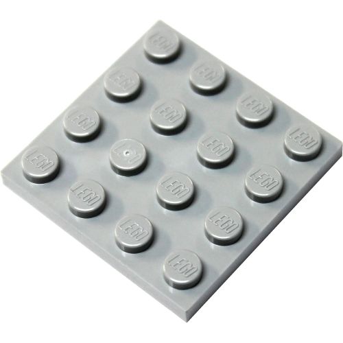  LEGO Parts and Pieces: Light Gray (Medium Stone Grey) 4x4 Plate x50