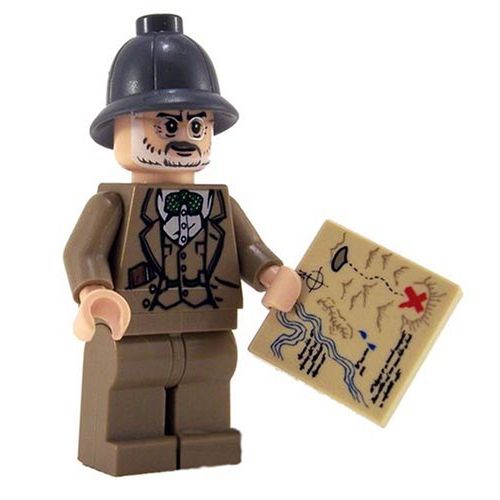  LEGO Professor Henry Jones Indiana Jones Figure