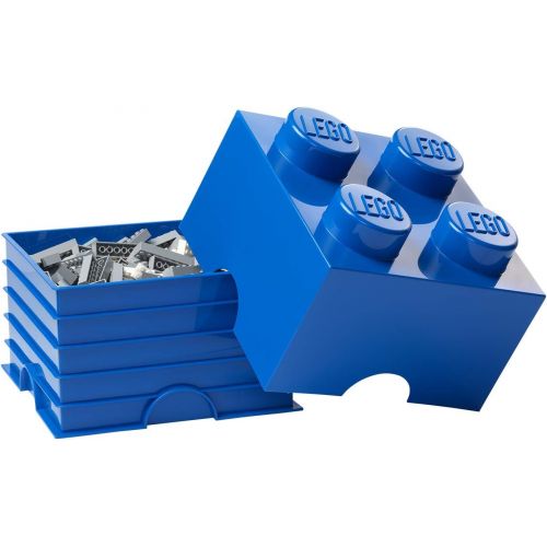  LEGO Blue Storage Box Brick 4 Bright, 4 Knobs