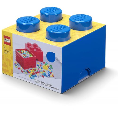  LEGO Blue Storage Box Brick 4 Bright, 4 Knobs