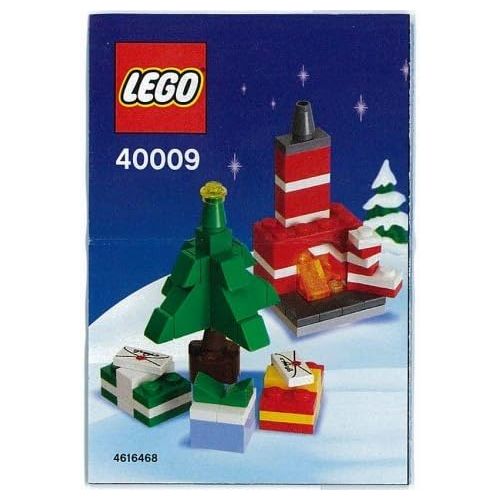  Lego 40009 Christmas Tree, Presents, and Fireplace