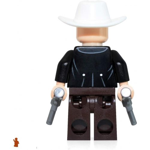  LEGO Minifigure: Lone Ranger with 2 Silver Revolvers (2013 Version)