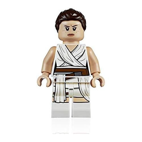  LEGO Star Wars The Rise of Skywalker Minifigure - Rey in White Robe (with Lightsaber and Display Stand) 75250