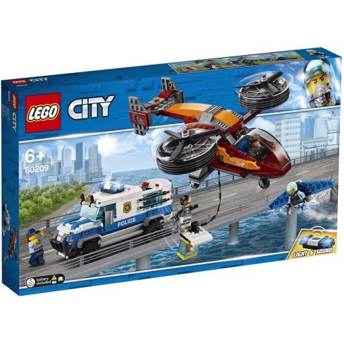  LEGO City Police Sky Police Diamond Heist Playset, Toy Helicopter & Truck, Police Toys for Kids