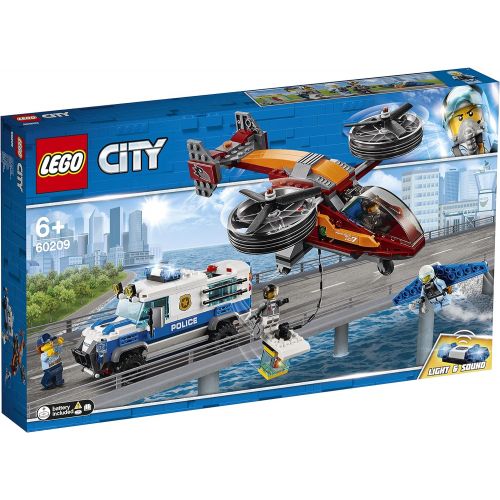  LEGO City Police Sky Police Diamond Heist Playset, Toy Helicopter & Truck, Police Toys for Kids