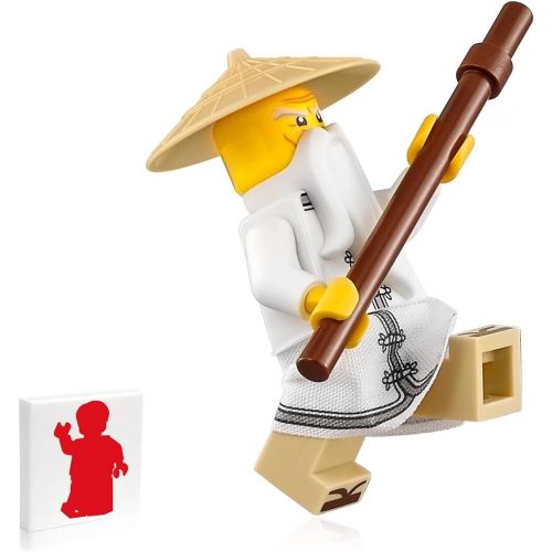  The LEGO Ninjago Movie Minifigure - Sensei Wu (w/ White Robe, Zori Sandals) 70612