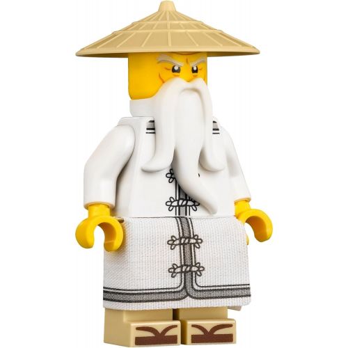  The LEGO Ninjago Movie Minifigure - Sensei Wu (w/ White Robe, Zori Sandals) 70612