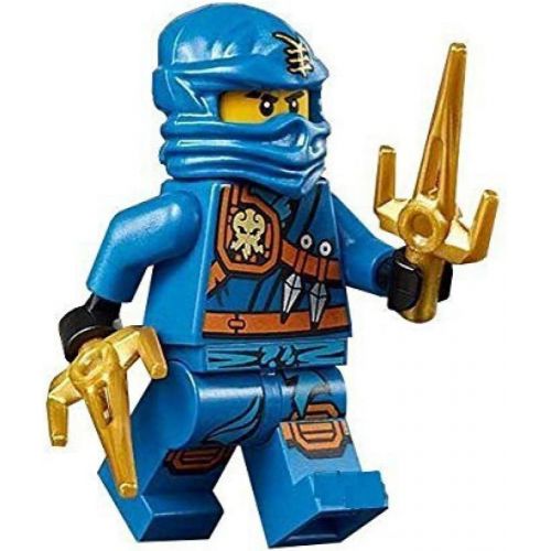  LEGO Ninjago Minifigure - Jay Zukin Robe Jungle Blue Ninja with Dual Gold Sai (70749)