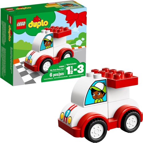  LEGO DUPLO My First Race Car 10860 Building Blocks (6 Piece) (Discontinued by Manufacturer)