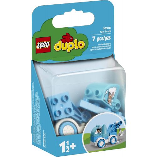  LEGO DUPLO My First Tow Truck 10918 Educational Tow Truck Toy, Great Gift for Kids Ages 1 1/2 and up, New 2020 (7 Pieces)