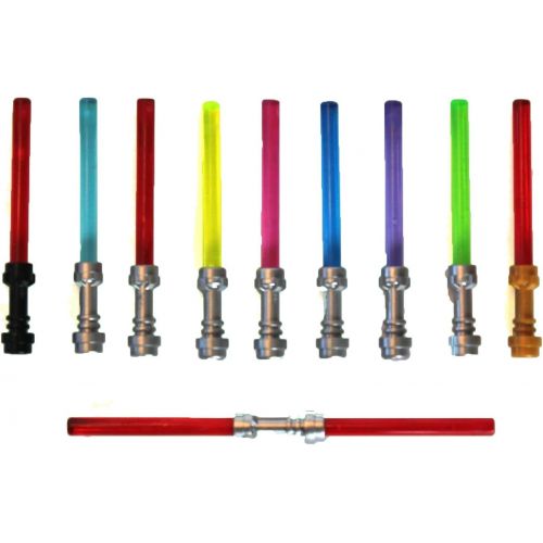  LEGO Star Wars Lightsaber Lot - 10 Rare Colors & Hilts