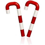 LEGO Holiday Xmas Accessory - Set of Two Candy Canes (Use as Tree Ornaments) 2019