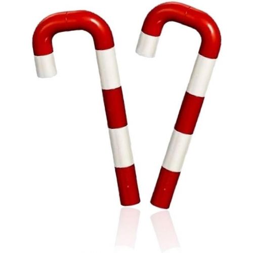  LEGO Holiday Xmas Accessory - Set of Two Candy Canes (Use as Tree Ornaments) 2019