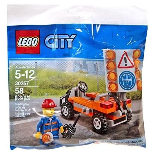  Lego 30357 City Road Worker Polybag 58 Pieces