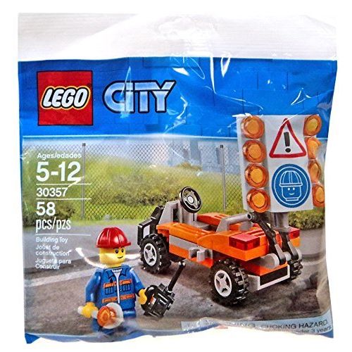  Lego 30357 City Road Worker Polybag 58 Pieces