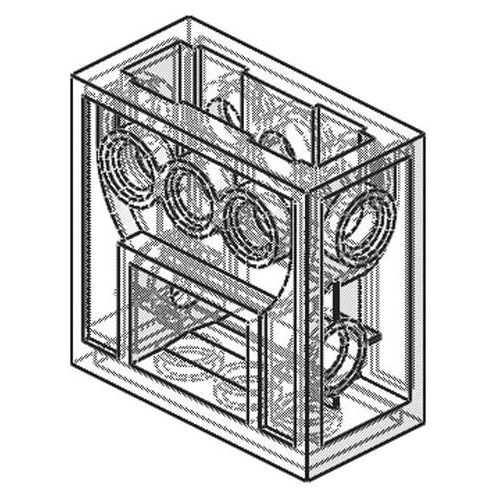  LEGO Technic COMPLETE GEARBOX ASSEMBLY 2 x 4 x 3 1/3 Trans-Clear Wormbox gear motor REDUCER block Mindstorms robotics ev3 NXT transparent robot building power functions part 6588