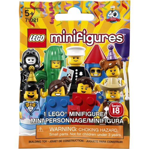  LEGO Minifigure Series 18: Party - 1 Figure Building Kit 7 pieces