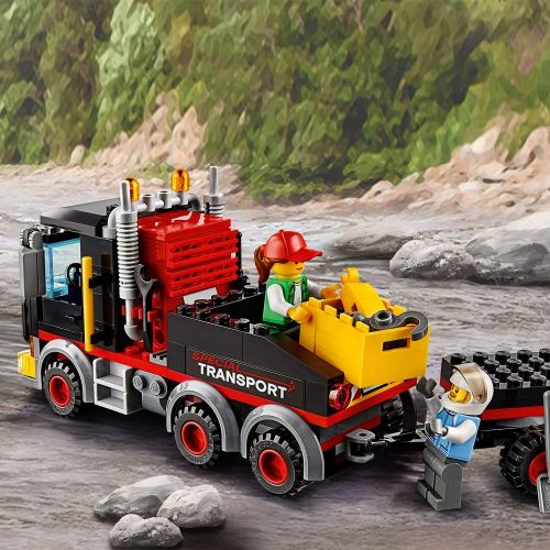  LEGO City Great Vehicles Heavy Cargo Transport Playset, Toy Truck & Helicopter, Construction Set for Kids