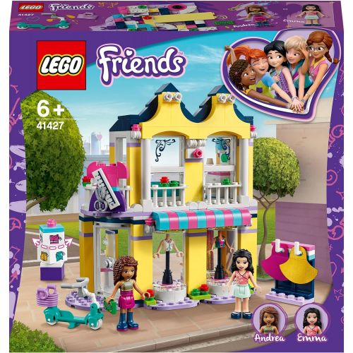  LEGO 41427 Friends Emmas Fashion Shop Accessories Store Play Set with Emma & Andrea