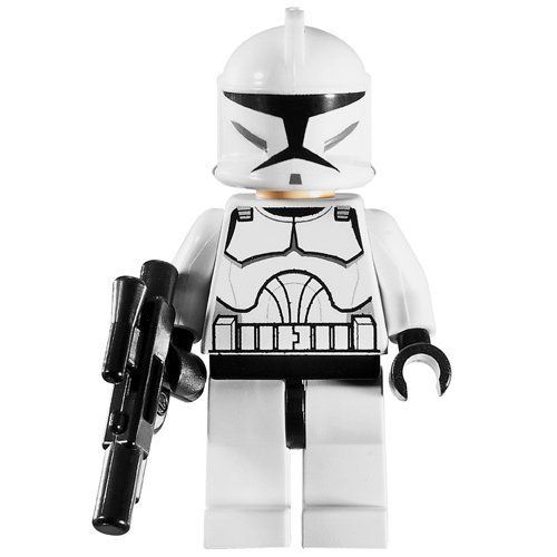  LEGO Star Wars Minifigure - Clone Trooper with Blaster Gun (Clone Wars)