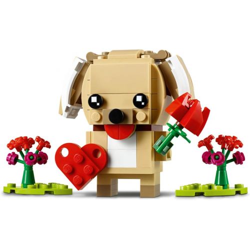  LEGO BrickHeadz 40349 Valentines Puppy Building Kit (147 Pieces)