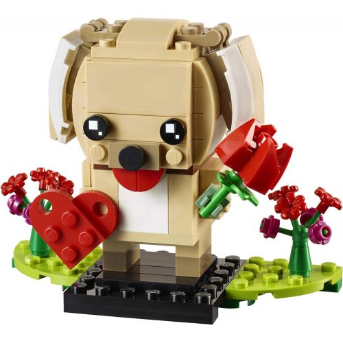  LEGO BrickHeadz 40349 Valentines Puppy Building Kit (147 Pieces)