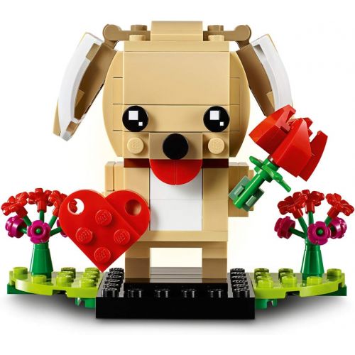  LEGO BrickHeadz 40349 Valentines Puppy Building Kit (147 Pieces)