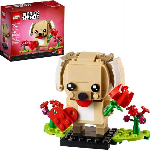  LEGO BrickHeadz 40349 Valentines Puppy Building Kit (147 Pieces)