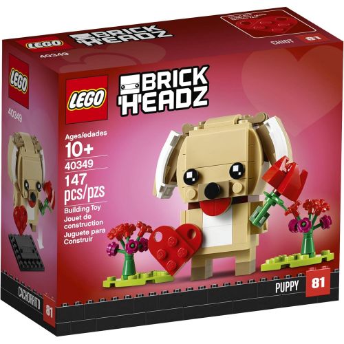  LEGO BrickHeadz 40349 Valentines Puppy Building Kit (147 Pieces)