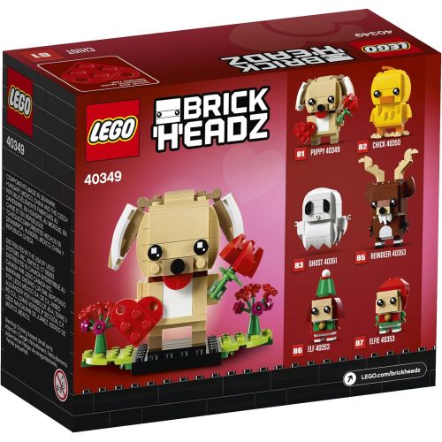  LEGO BrickHeadz 40349 Valentines Puppy Building Kit (147 Pieces)