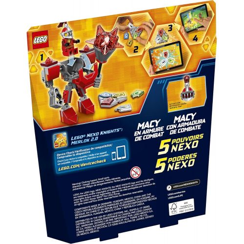  LEGO Nexo Knights Battle Suit Macy 70363 Building Kit (66 Piece)