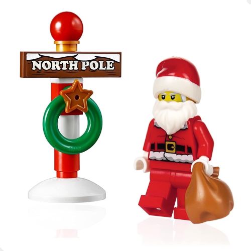  LEGO Holiday Minifigure - Santa Claus (with North Pole Stand) 10245