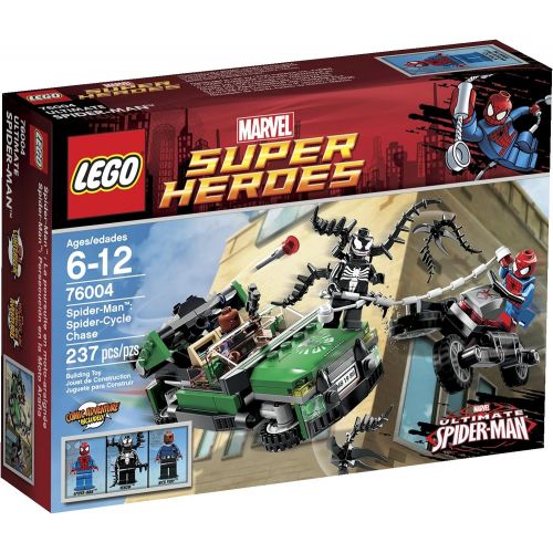  LEGO Super Heroes Spider-Cycle Chase 76004 (Discontinued by manufacturer)