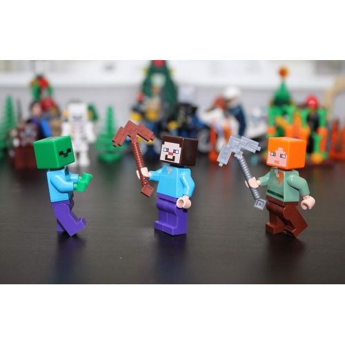  LEGO Minecraft Combo Pack - Steve, Alex, and Zombie Minifigures