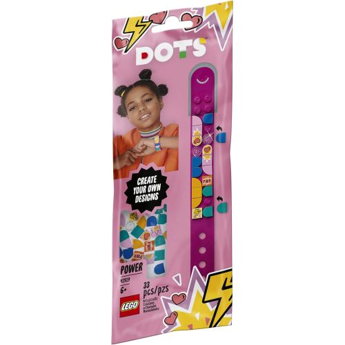  LEGO DOTS Power Bracelet 41919 DIY Creative Craft Kit for Kids Who like Creative Gifts and Designing Bracelets, Makes an Excellent Gift, New 2020 (33 Pieces)