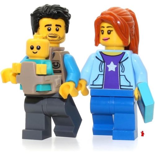  LEGO Camper Minifigure Pack: Mom / Dad Parents (with Baby Carrier and Baby) 60202