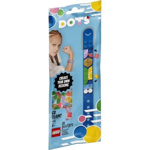  LEGO DOTS Go Team Bracelet 41911, Cool DIY Craft; An Inspiring Kit for Kids who Want to Make Creative Sports Bracelets; Makes a Birthday or Holiday Gift, New 2020 (33 Pieces)